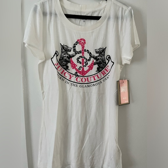 Juicy Couture Tops - Juicy Couture Women’s White T-shirt Size Small NWT short sleeve